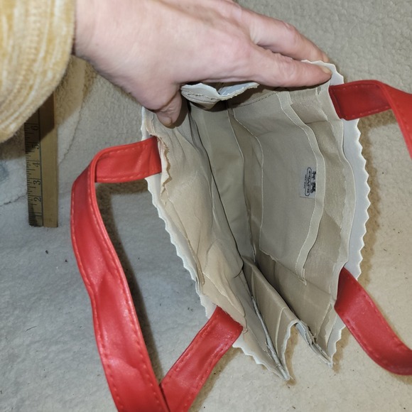 Coach x Disney Dumbo Tote Bag Floral Canvas Red Handles Limited‎ Edition - Picture 7 of 10